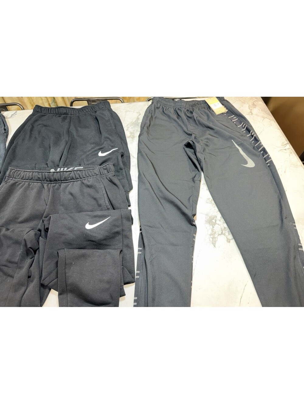 Nike Jordan Mens Small Joggers Sweatpants Lot 7 Dri-FIT Run Division NWT Black